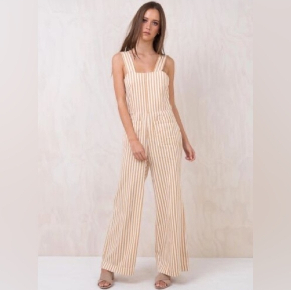 Rolla's Sailer Striped Jumpsuit 10/Med